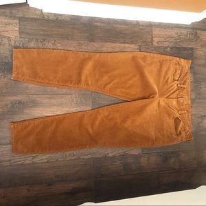 JCrew Rust colored corduroy jeans